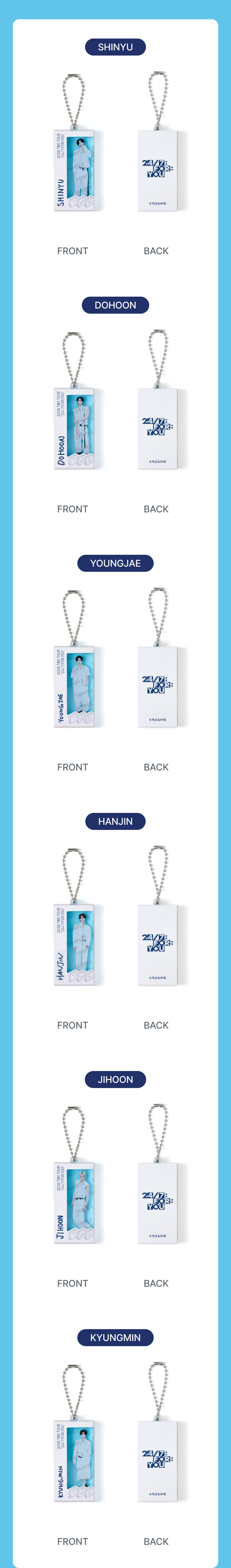 TWS - Acrylic Keyring / TWS 24/7:FOR:YOU TOUR