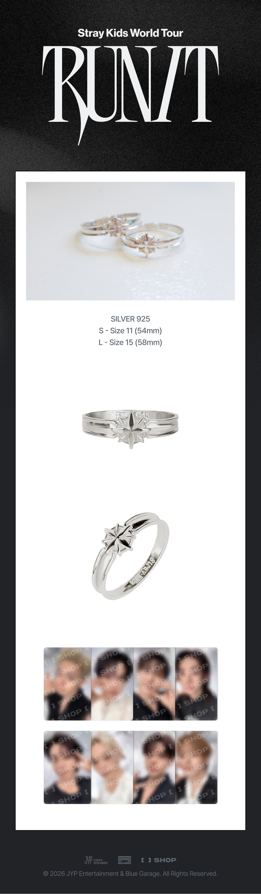 [Pre-order] Stray Kids - RING / Stray Kids World Tour RUN IT