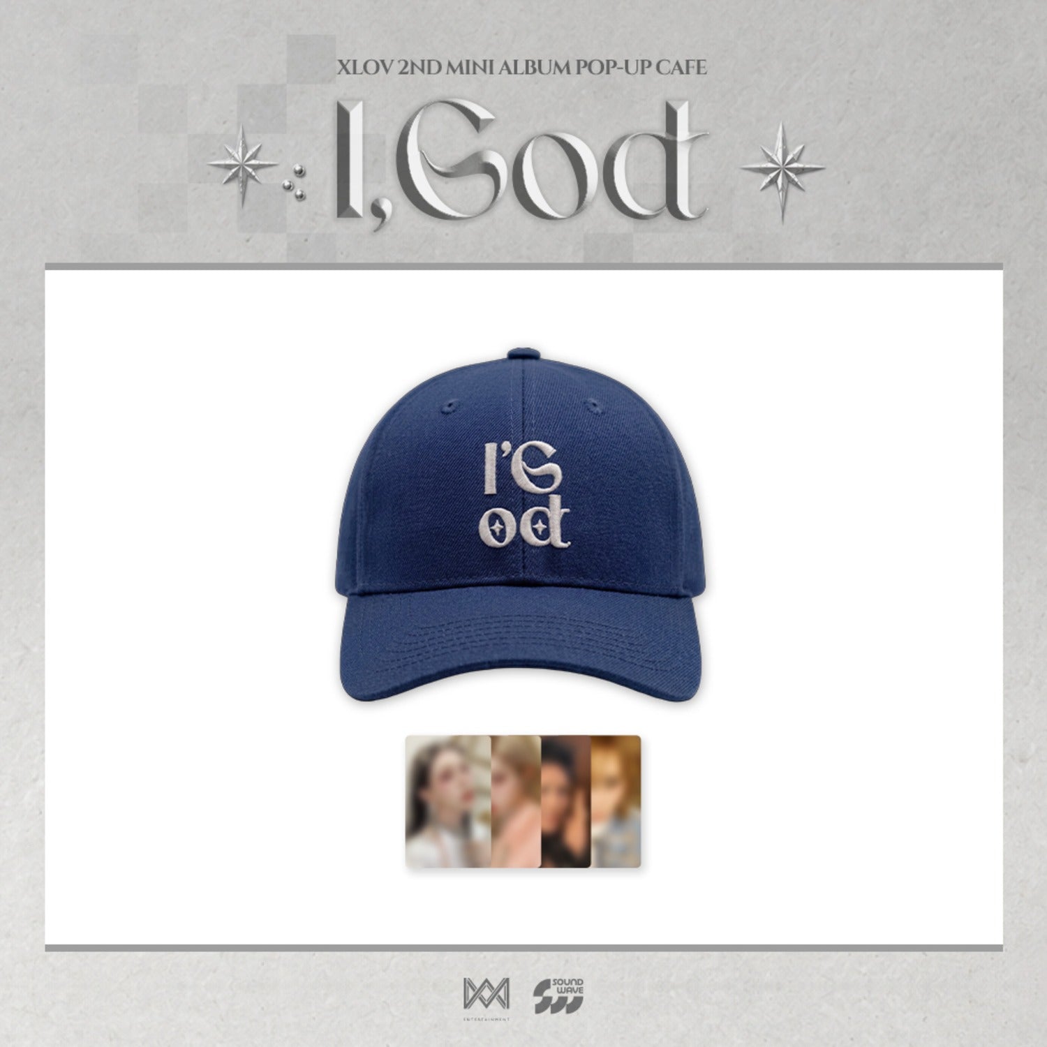 [Pre-order] XLOV - BALL CAP / 2ND MINI ALBUM [I,GOD] POP-UP MD