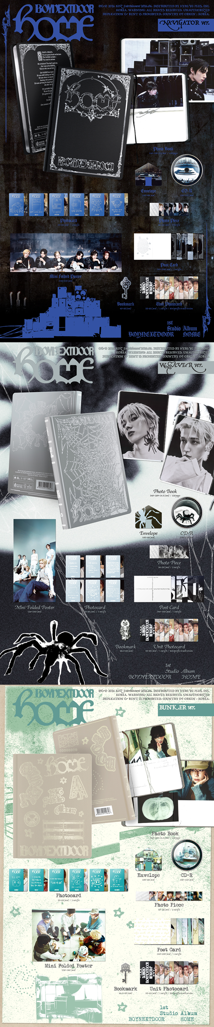 [POB][LUCKY DRAW] BOYNEXTDOOR - HOME / 1st Studio Album (Photobook ver.)