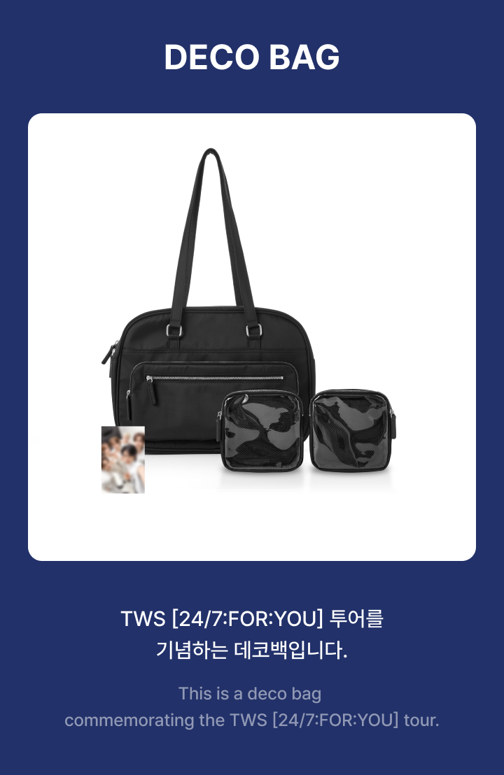 TWS - Deco Bag / TWS 24/7:FOR:YOU TOUR