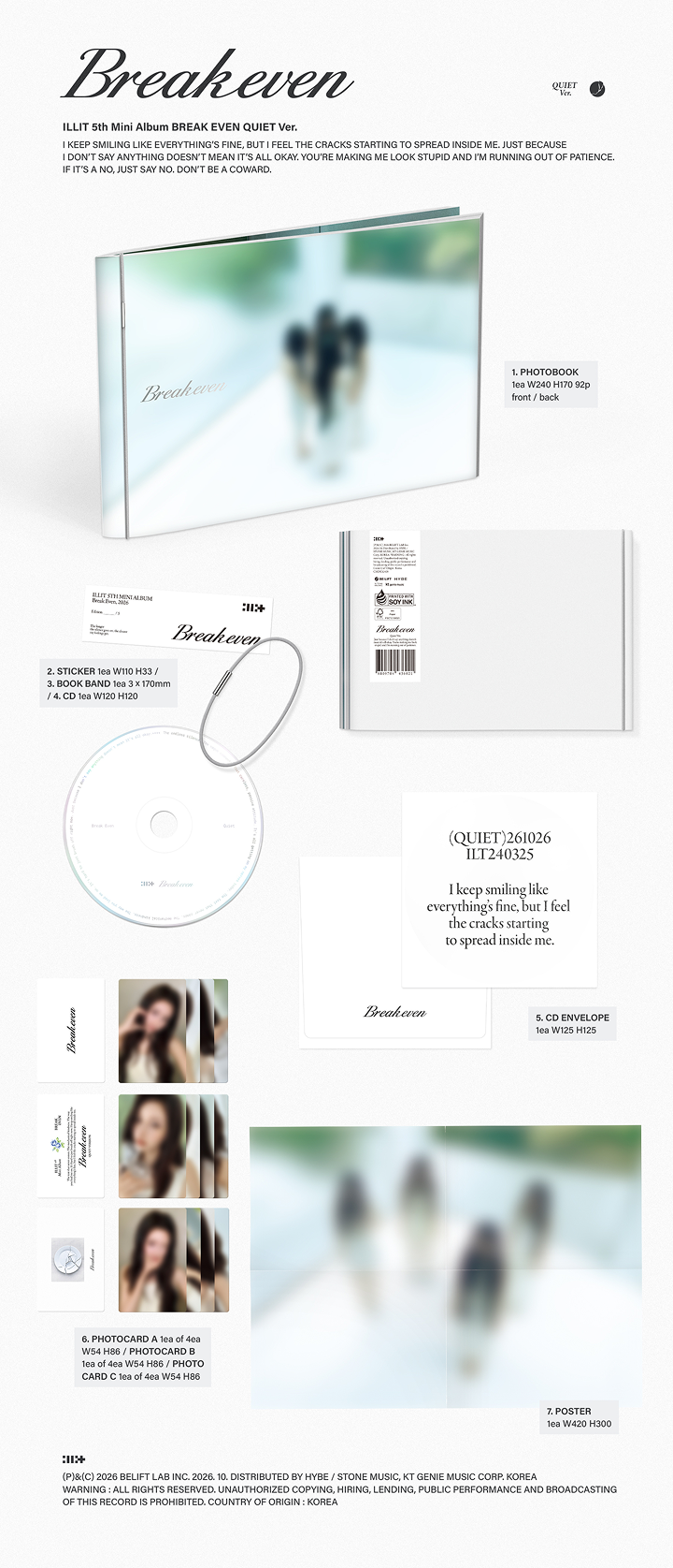 [POB] ILLIT - EARLY-BIRD / 5th Mini Album(Random - BURNING Ver. / QUIET Ver. / MAD Ver.)