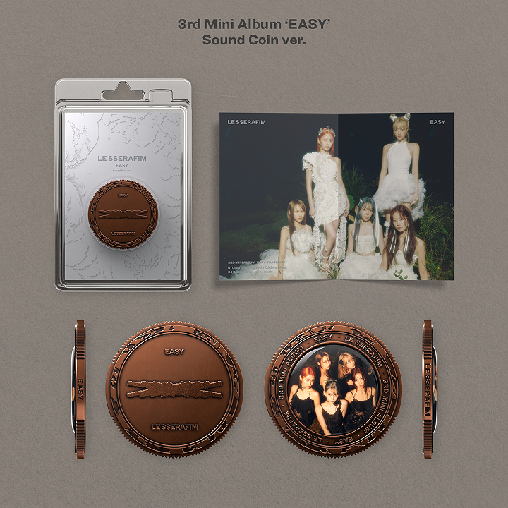 [POB] LE SSERAFIM - EASY / 3rd Mini Album (Sound Coin ver.)