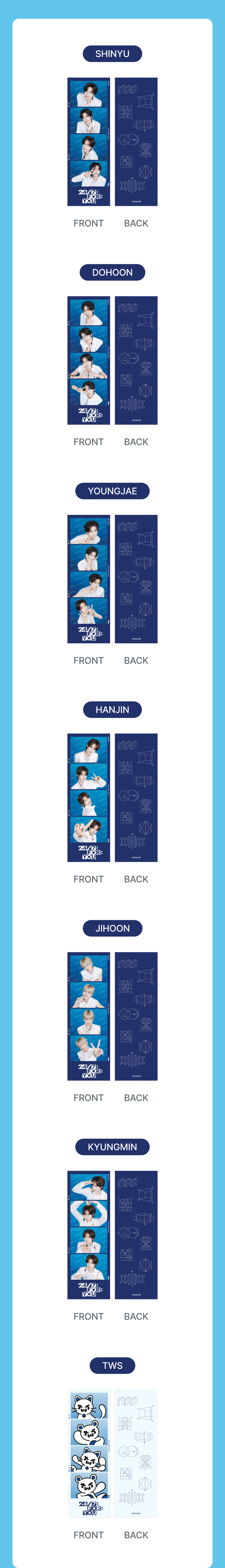 [Pre-order] TWS - 4-Cut Photo Set / TWS 24/7:FOR:YOU TOUR