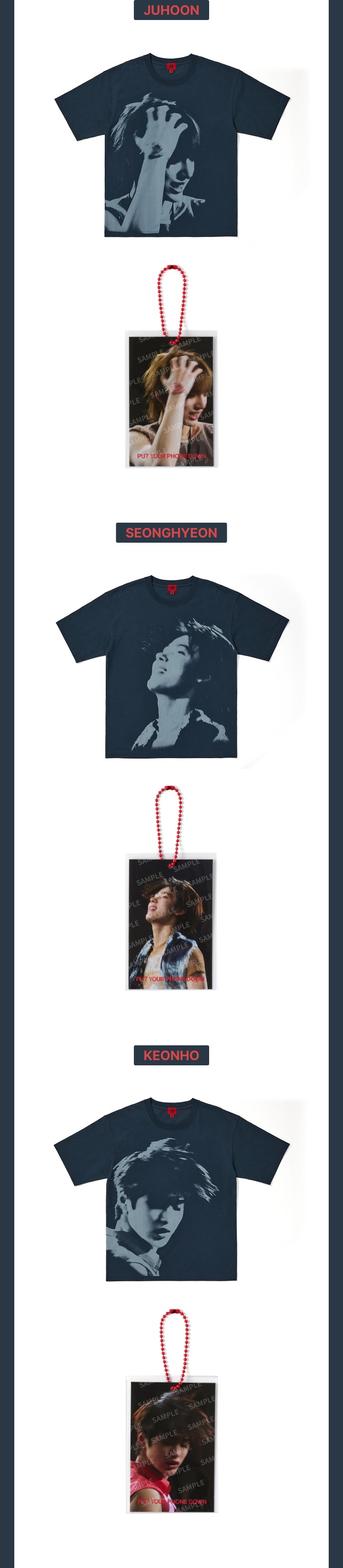 [Pre-order] CORTIS - Photo T-Shirt (Navy) / 2026 CORTIS TOUR PUT YOUR PHONE DOWN