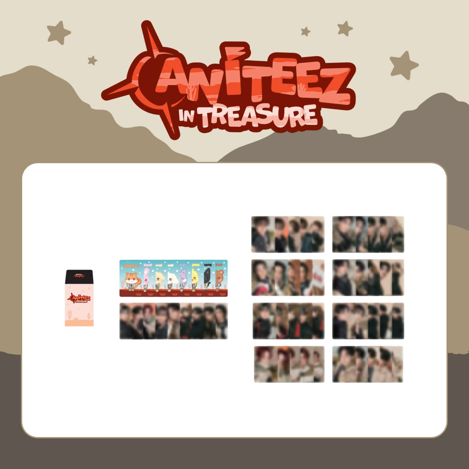 [Easter Clearance] ATEEZ - RANDOM TRADING CARD / 'ANITEEZ in TREASURE' OFFICIAL MERCH