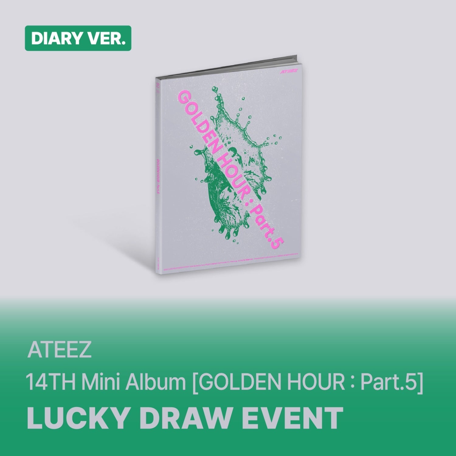 [POB] [LUCKYDRAW] ATEEZ - GOLDEN HOUR : Part.5 / 14th Mini Album