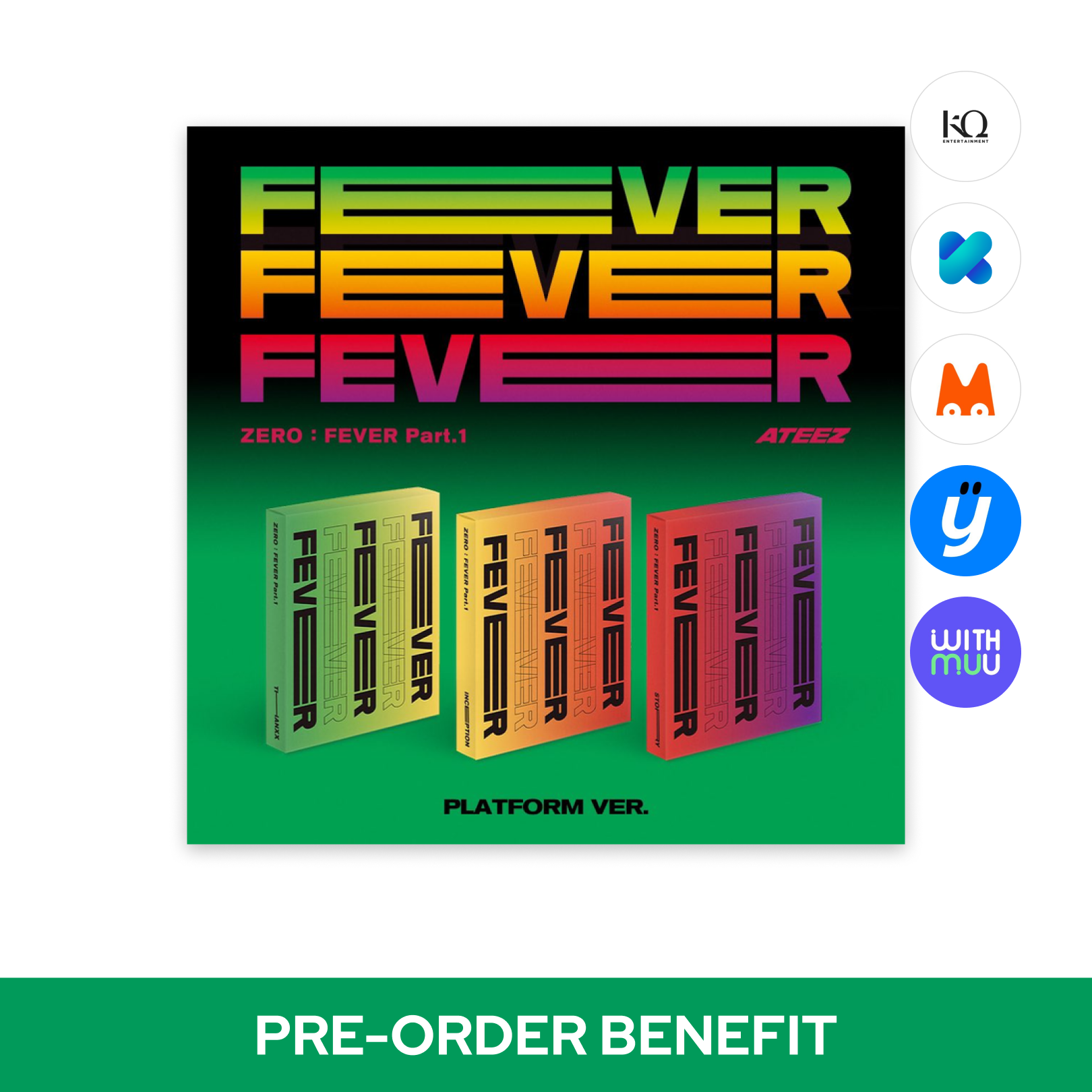ATEEZ - ZERO : FEVER Part.1 (Platform ver.)(SMART ALBUM) *Cover Select