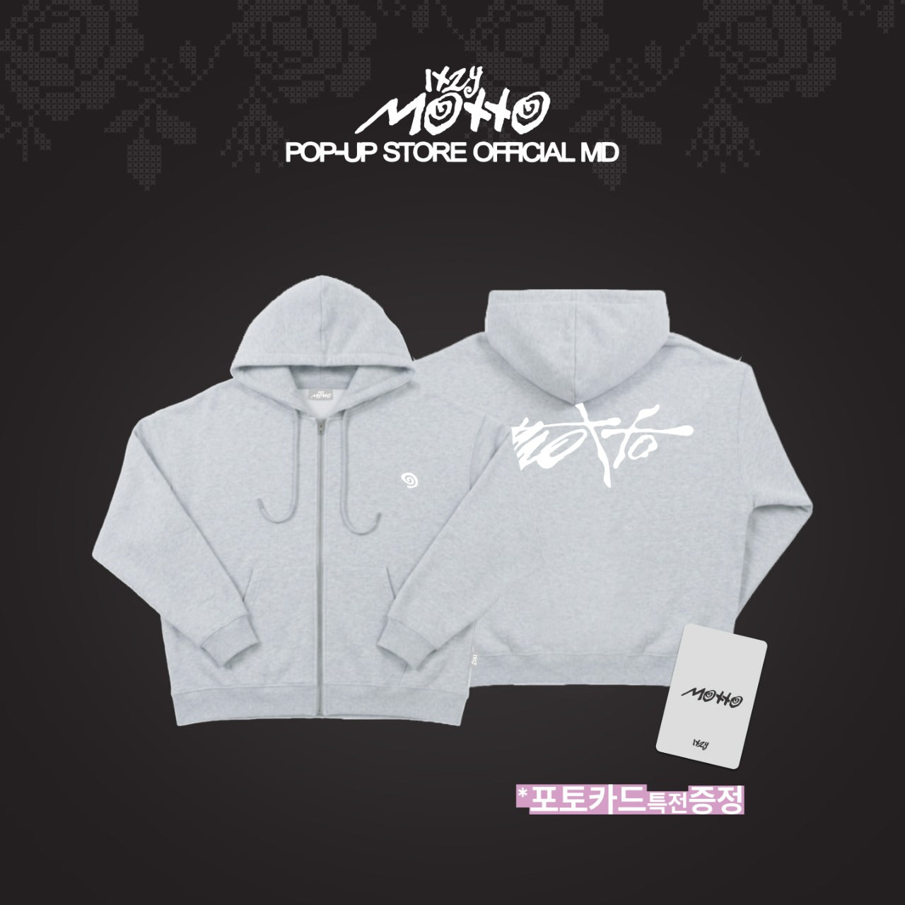 [Pre-order] ITZY - ZIP-UP HOODIE / [Motto] POP-UP OFFICIAL MD
