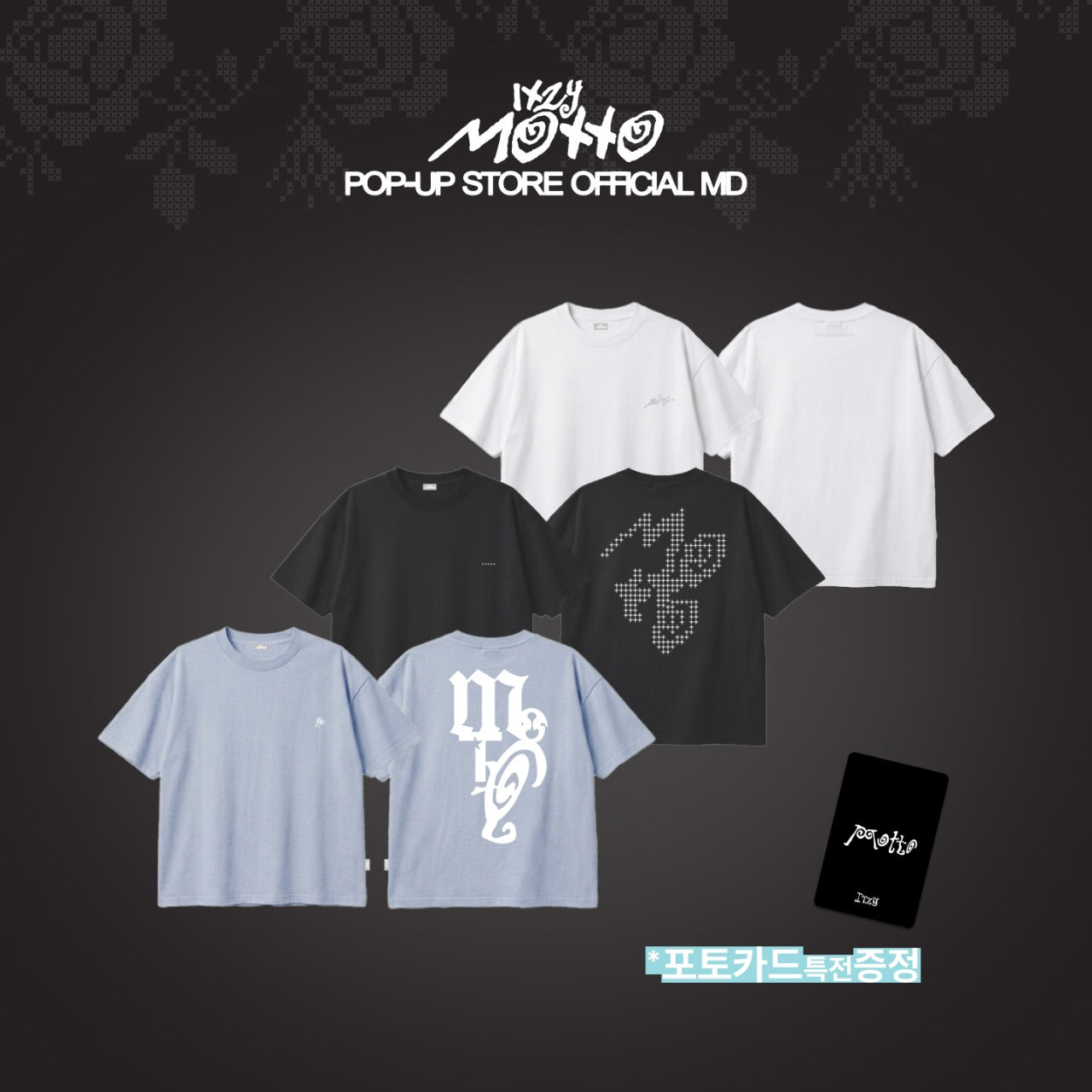 [Pre-order] ITZY - T-SHIRT / [Motto] POP-UP OFFICIAL MD