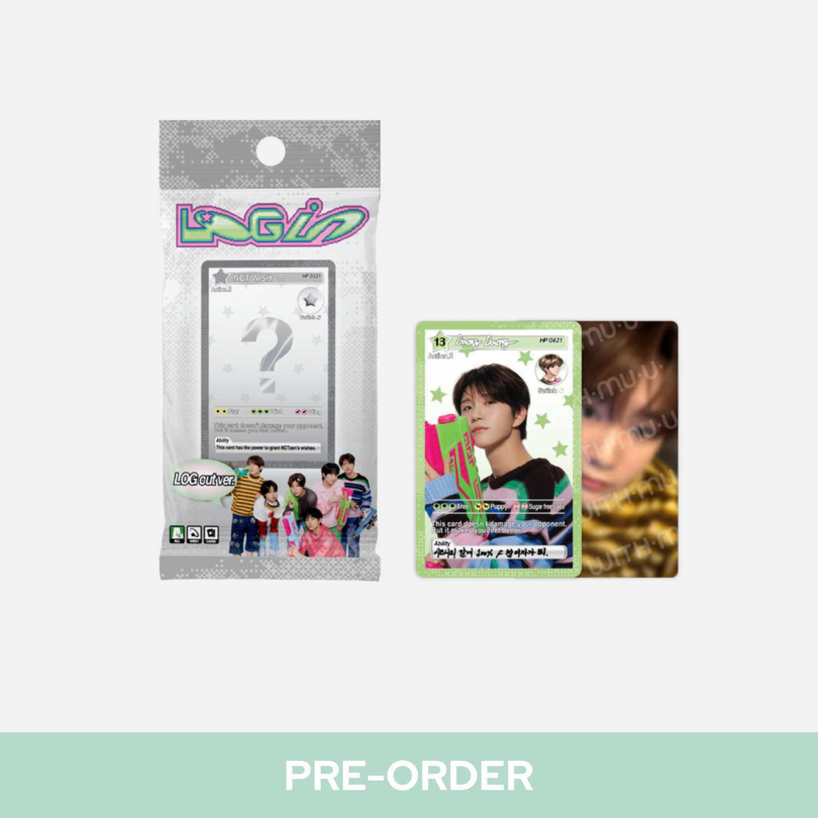 [Easter Clearance] NCT WISH - RANDOM TRADING CARD (LOG out ver.) / 2025 NCT WISH ASIA TOUR LOG in SEOUL OFFICIAL MD