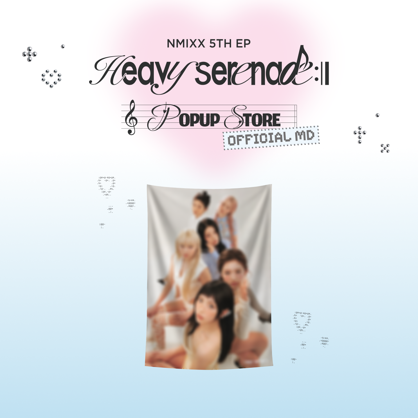 [Pre-order] NMIXX -  CHIFFON FABRIC POSTER /[Heavy Serenade] POP-UP OFFICIAL MD