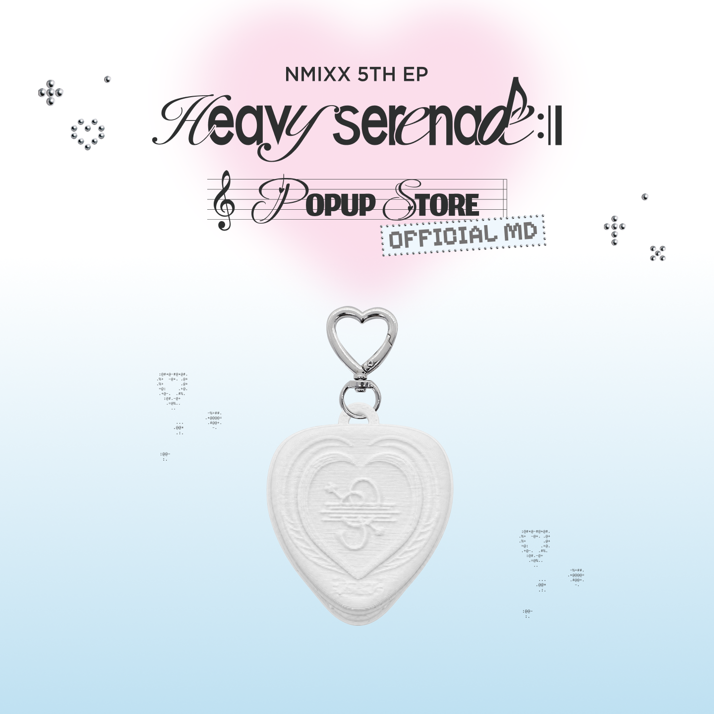 [Pre-order] NMIXX -  HEART CLICKER KEYRING /[Heavy Serenade] POP-UP OFFICIAL MD