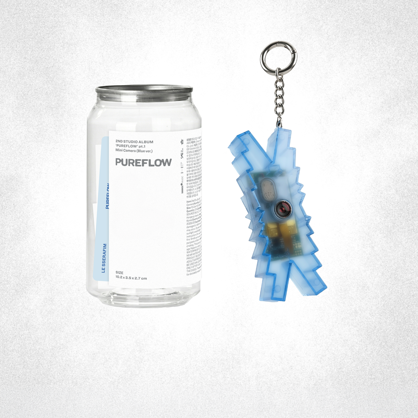 [POB] LE SSERAFIM 2nd Studio Album ‘PUREFLOW’  pt.1 (Mini Camera ver.) SPECIAL GIVEAWAY EVENT (Mini Camera ver.) Blue ver.