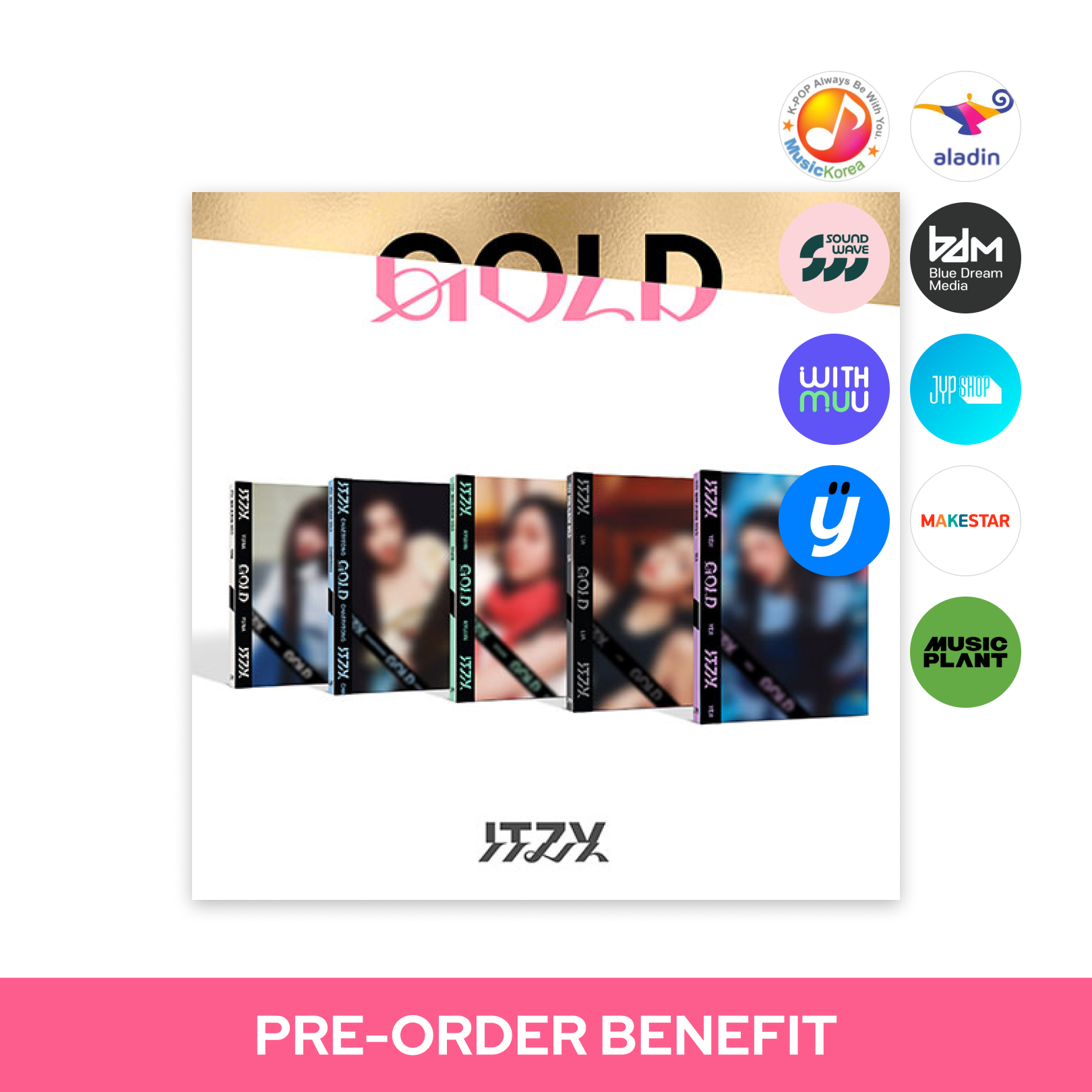 [POB] ITZY - GOLD (DIGIPACK ver.)
