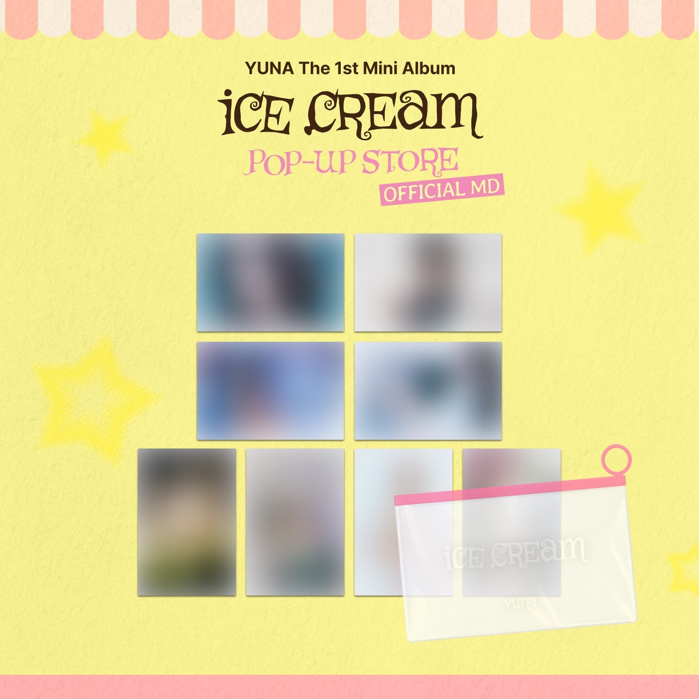 [Pre-order] YUNA - POSTCARD SET / [Ice Cream] POP-UP OFFICIAL MD