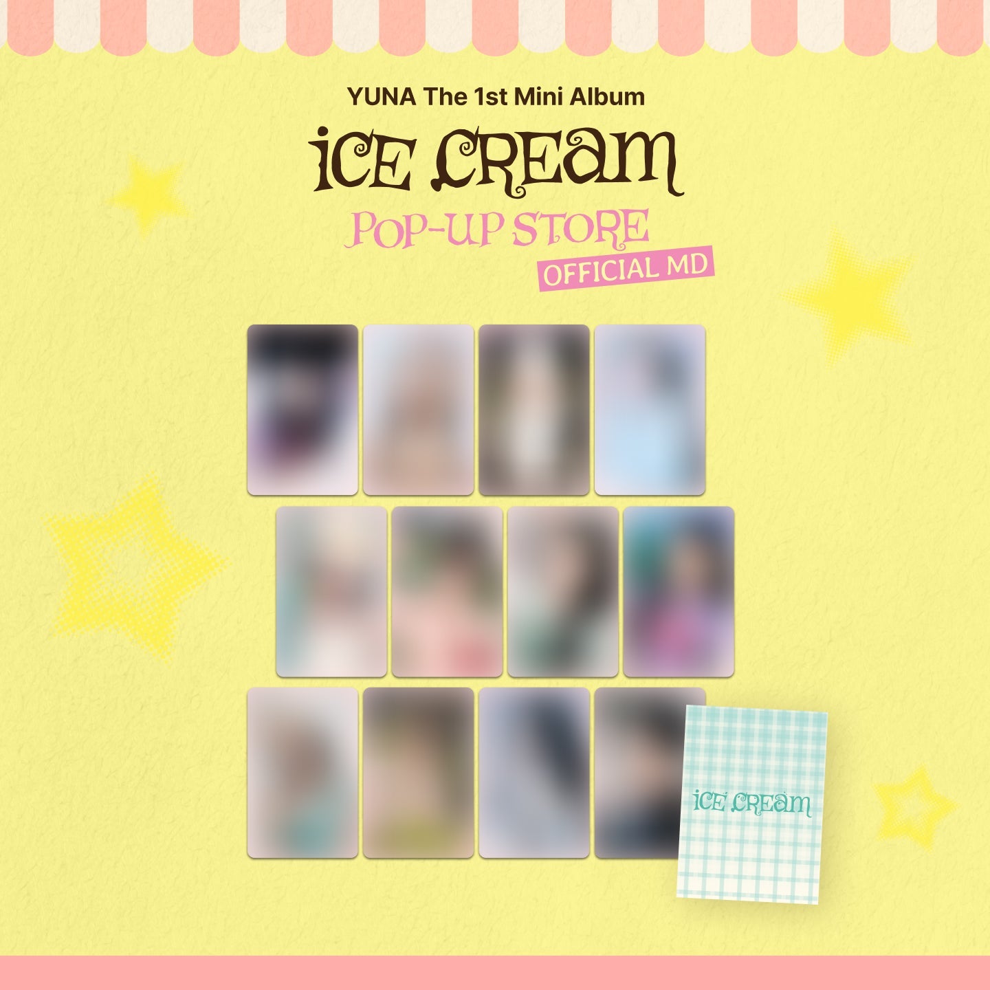 [Pre-order] YUNA - TRADING CARD / [Ice Cream] POP-UP OFFICIAL MD