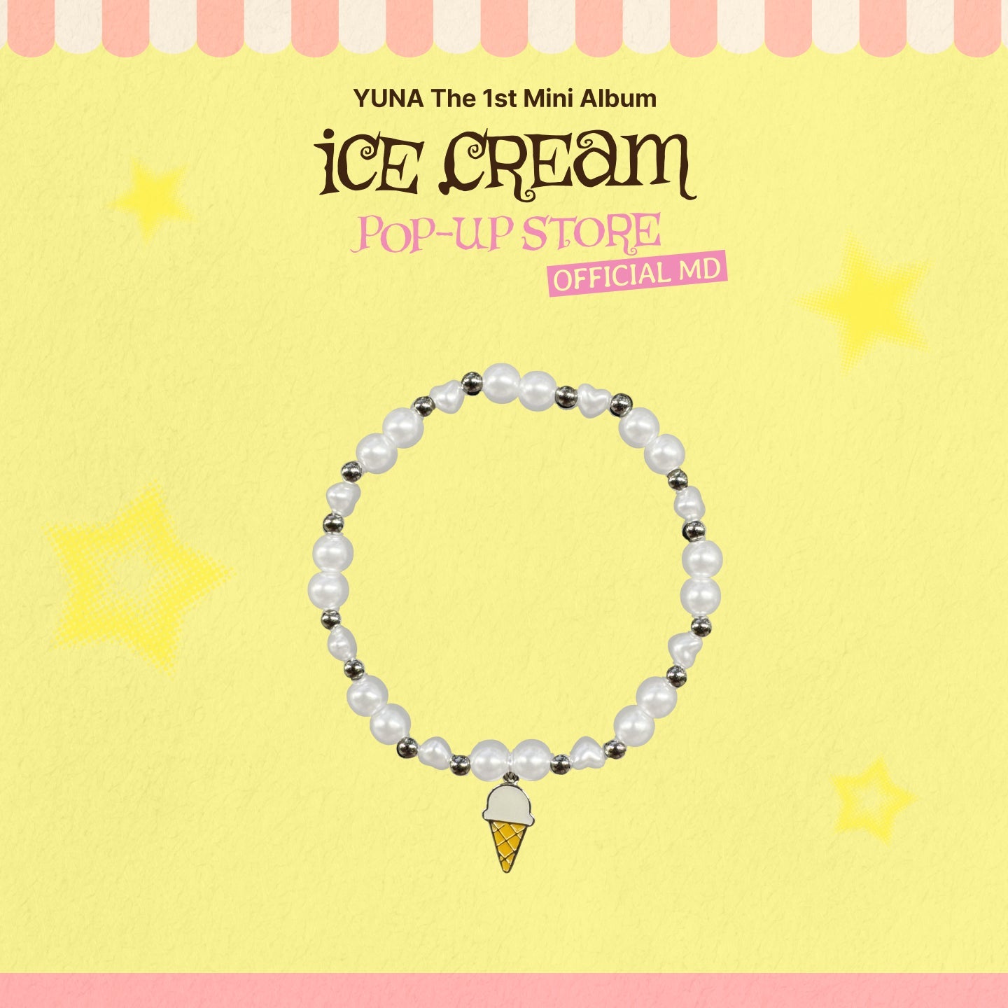 [Pre-order] YUNA - ICE CREAM BEADED BRACELET / [Ice Cream] POP-UP OFFICIAL MD