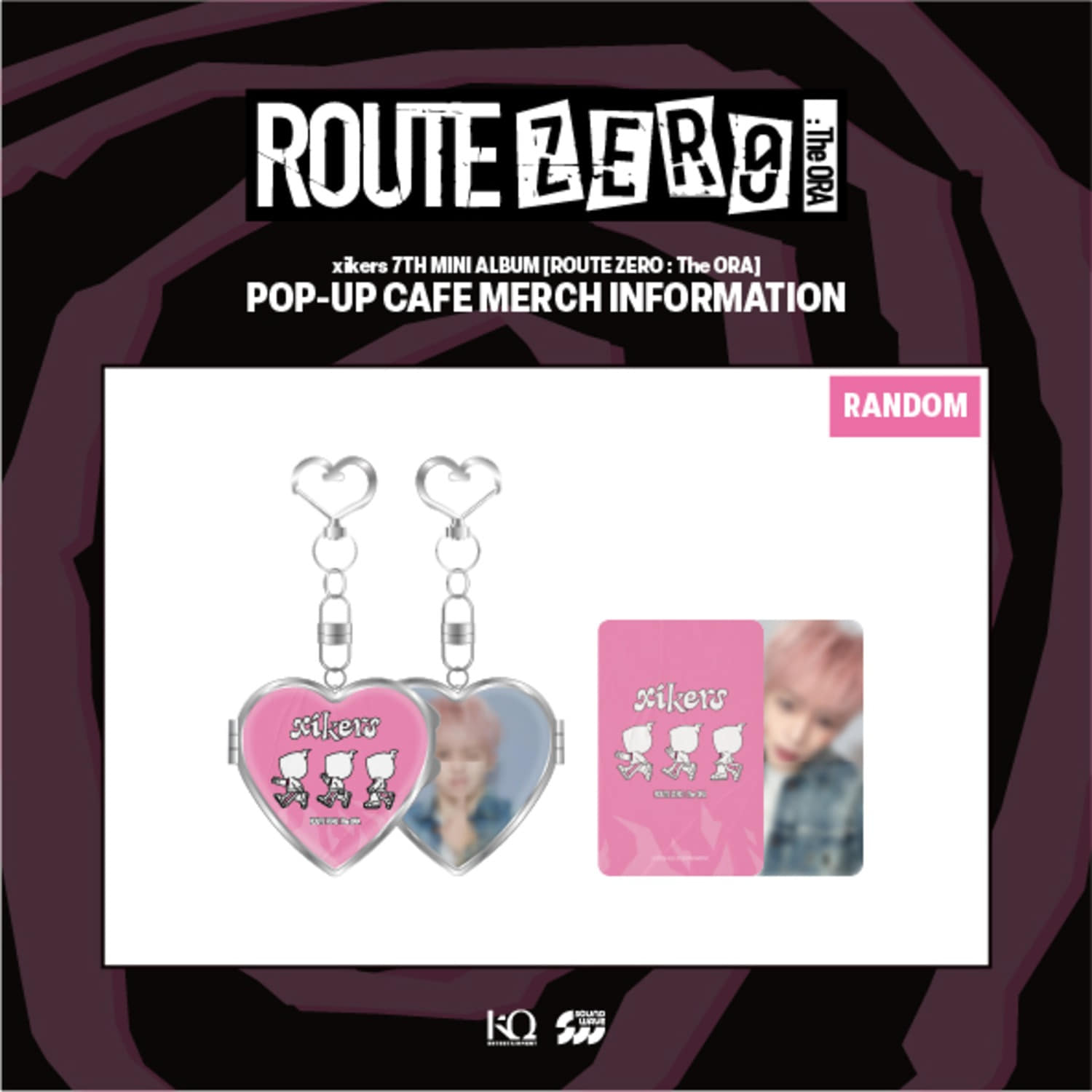 [Pre-order] xikers - HEART MIRROR KEYRING / POP-UP STORE [ROUTE ZERO: The ORA] MD