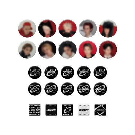 TREASURE - PIN BUTTON SET / TREASURE 4th MINI ALBUM NEW WAV