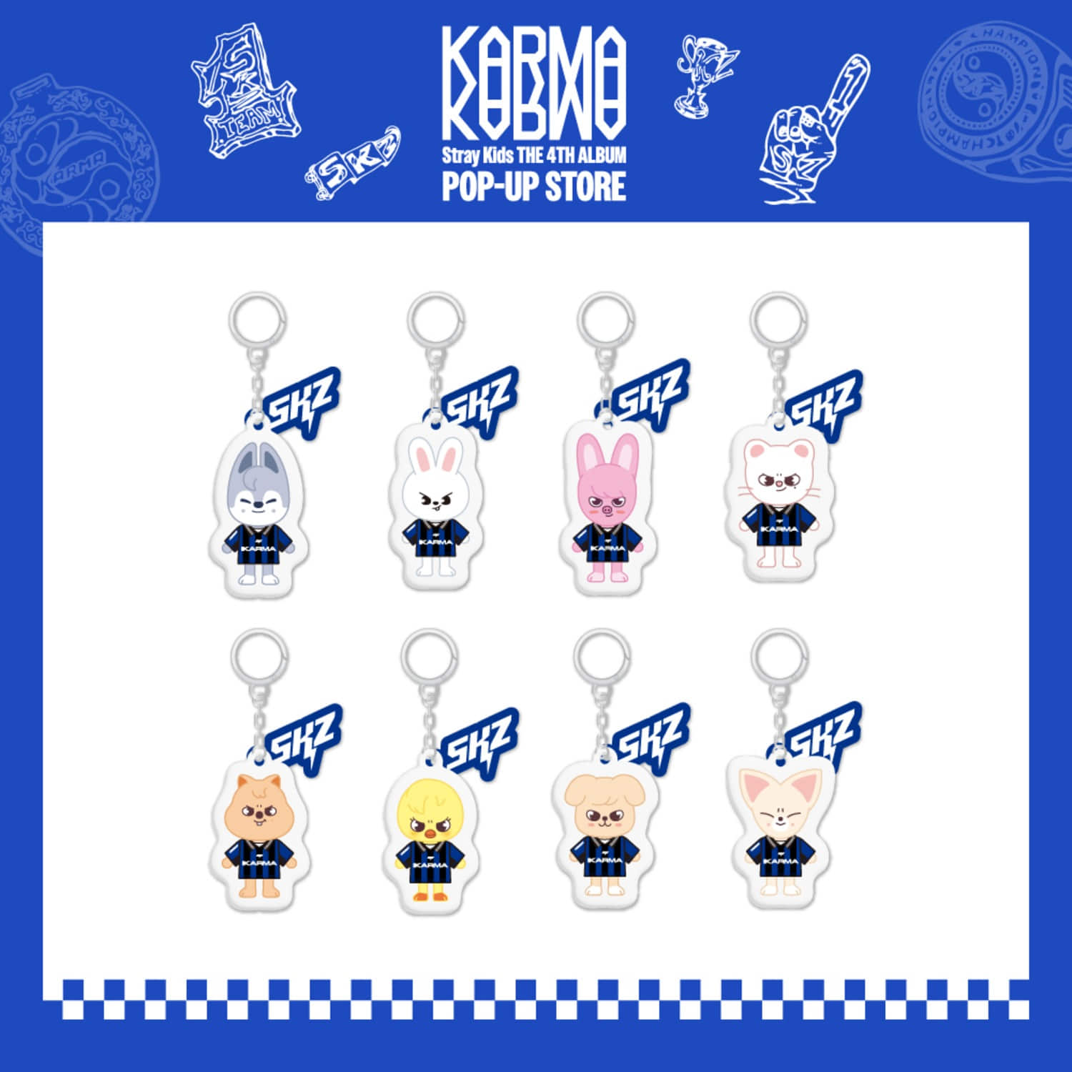 Stray Kids - SKZOO YINYANG KEYRING / POP-UP STORE [KARMA] MD