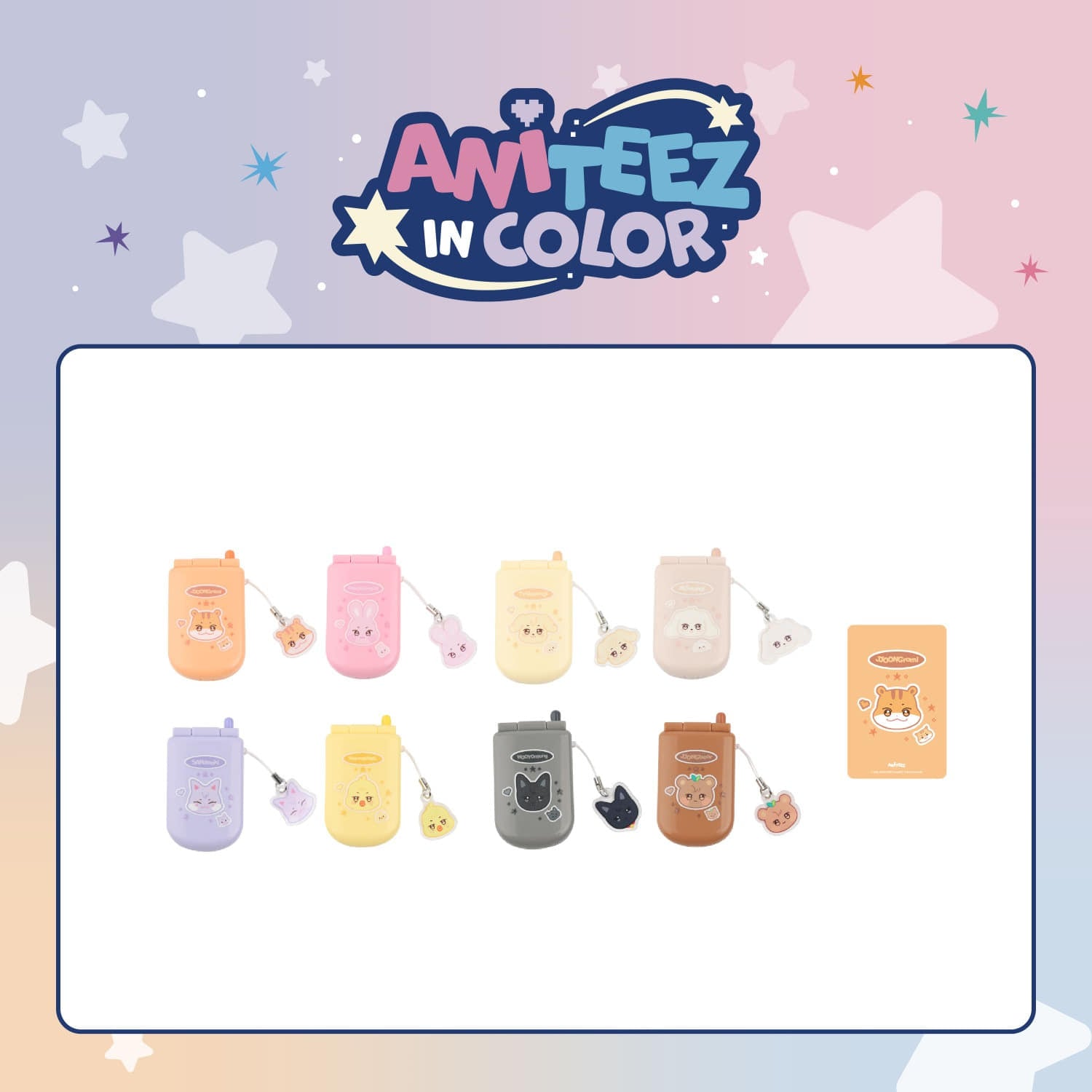 [Pre-order] ATEEZ - MINIATURE PHONE SET / ANITEEZ POP-UP STORE [ANITEEZ IN COLOR] MD