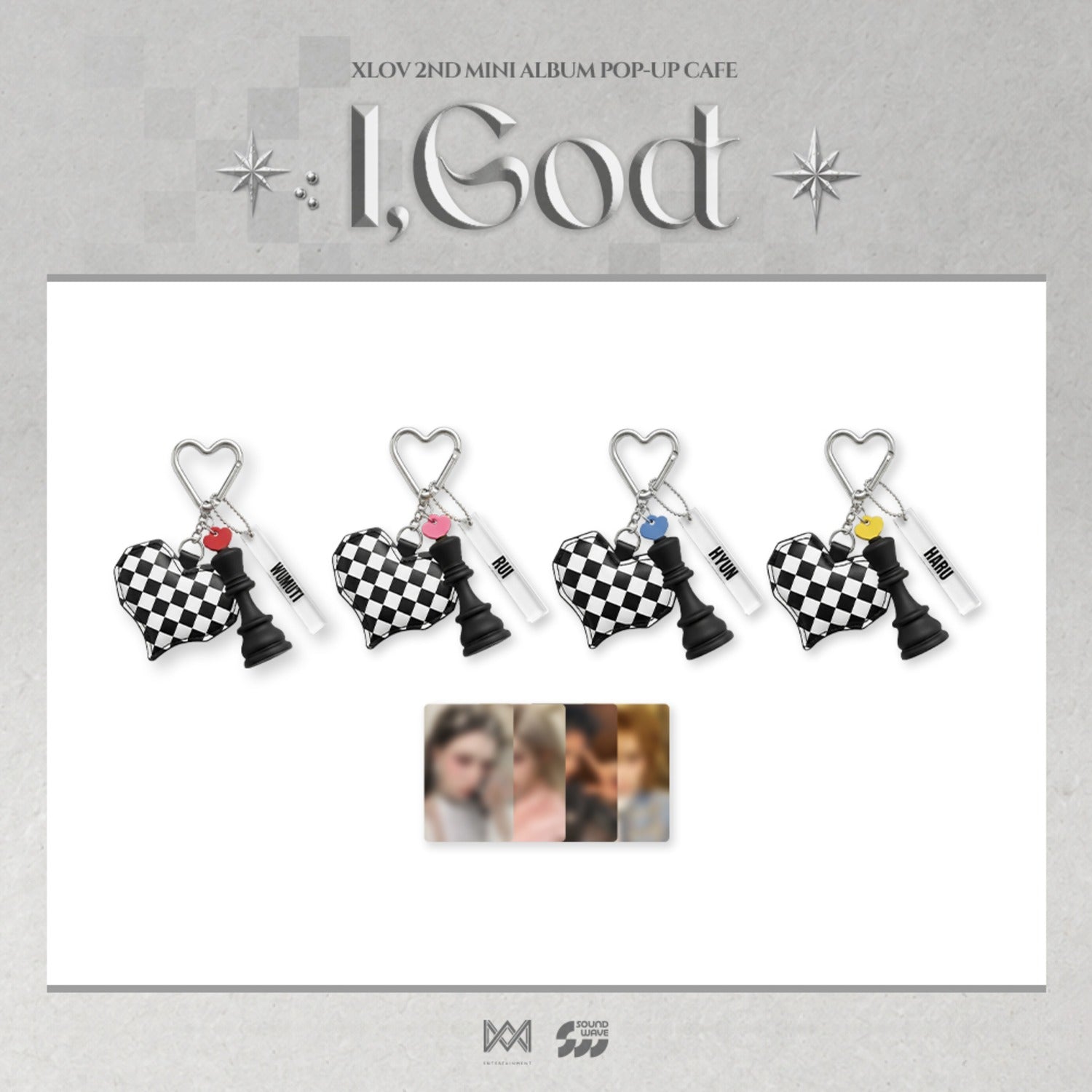 [Pre-order] XLOV - CUSHION KEYRING / 2ND MINI ALBUM [I,GOD] POP-UP MD