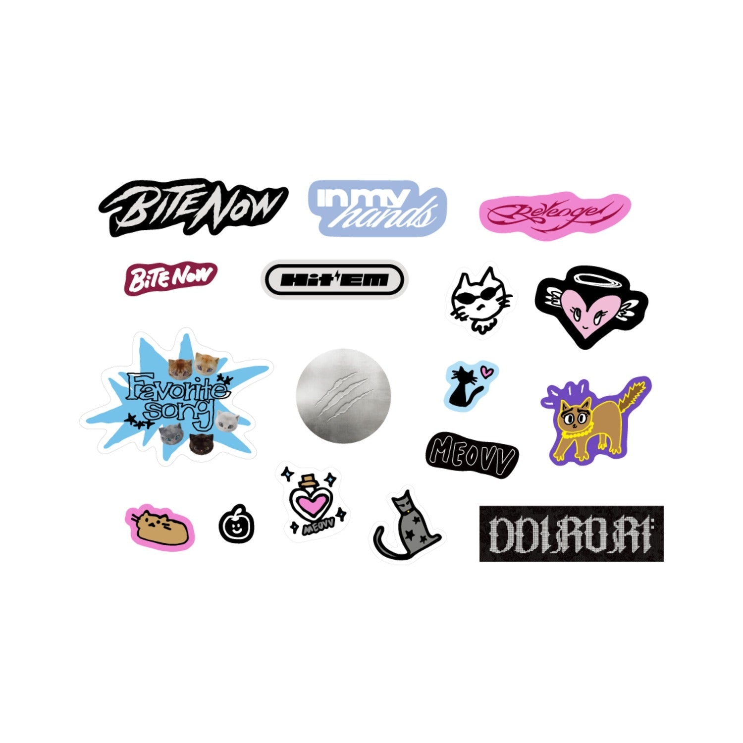[Pre-order] MEOVV - REMOVABLE STICKER PACK / THE 2nd EP ALBUM [BITE NOW] POP-UP MD