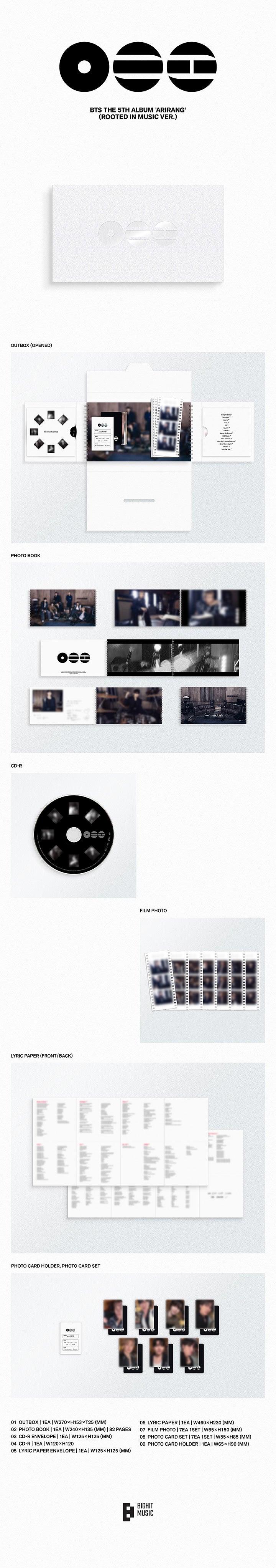 [POB] [LUCKY DRAW] BTS - ARIRANG / 5TH FULL ALBUM (Standard ver.)