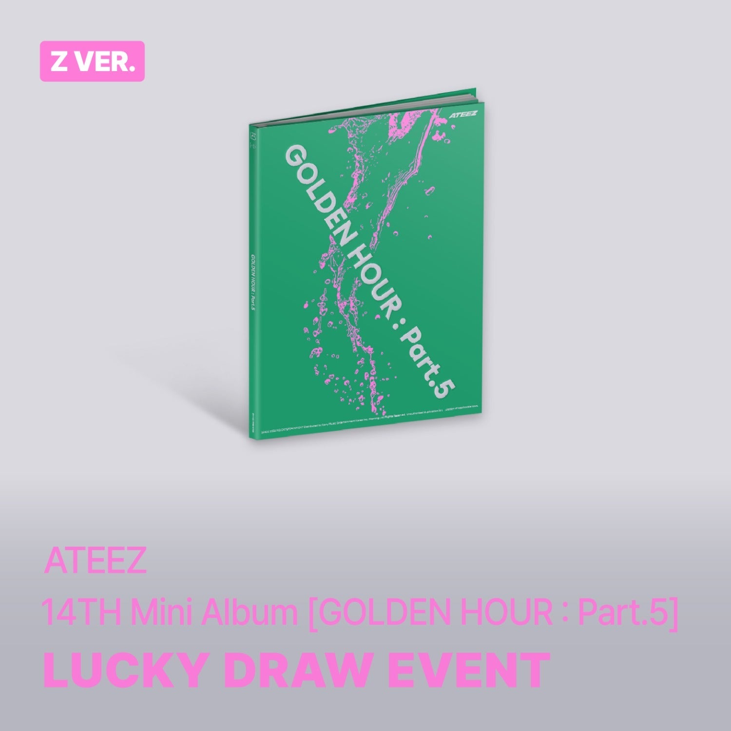 [POB] [LUCKYDRAW] ATEEZ - GOLDEN HOUR : Part.5 / 14th Mini Album