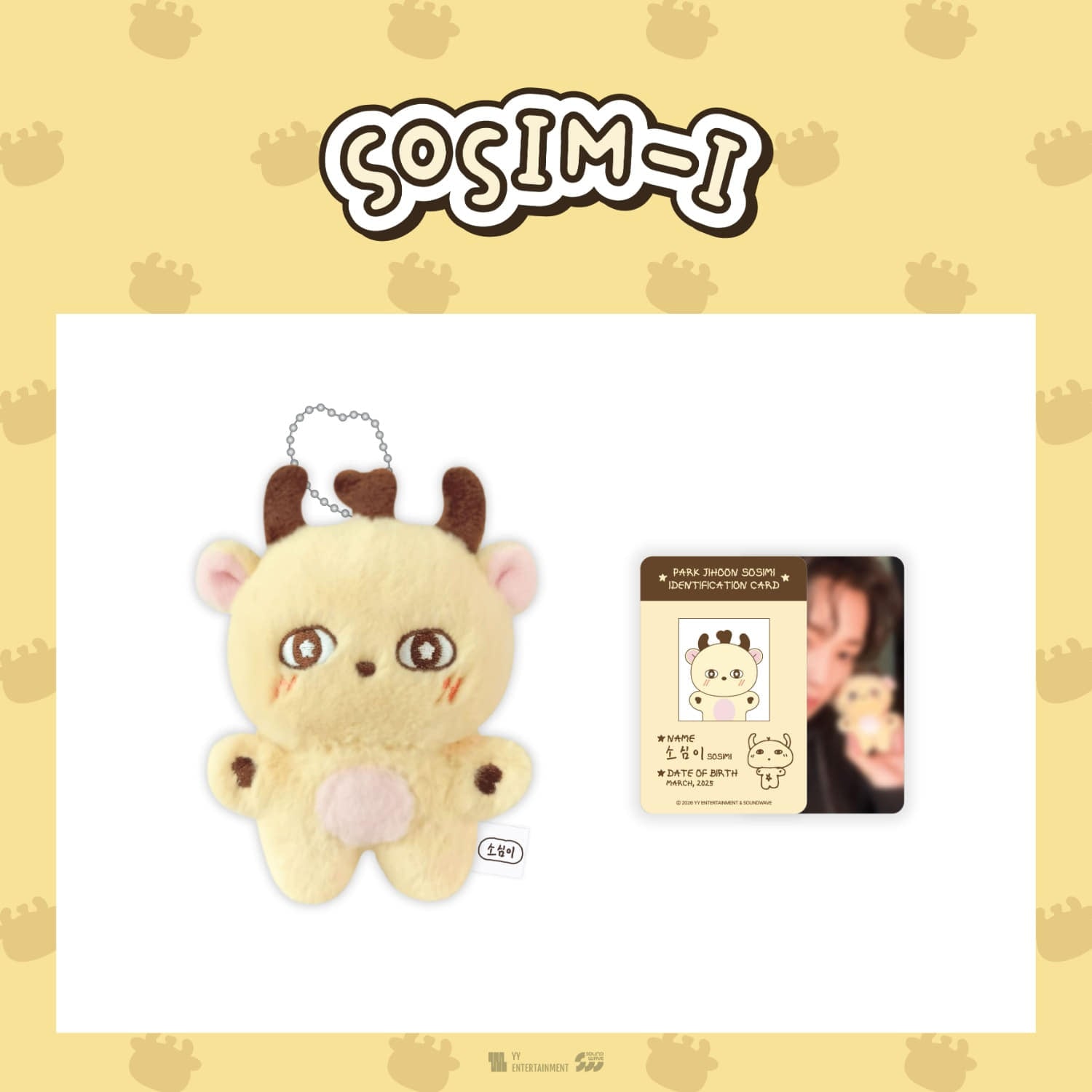 PARK JI HOON - PLUSH DOLL KEYRING / OFFICIAL MD [SOSIM-I]
