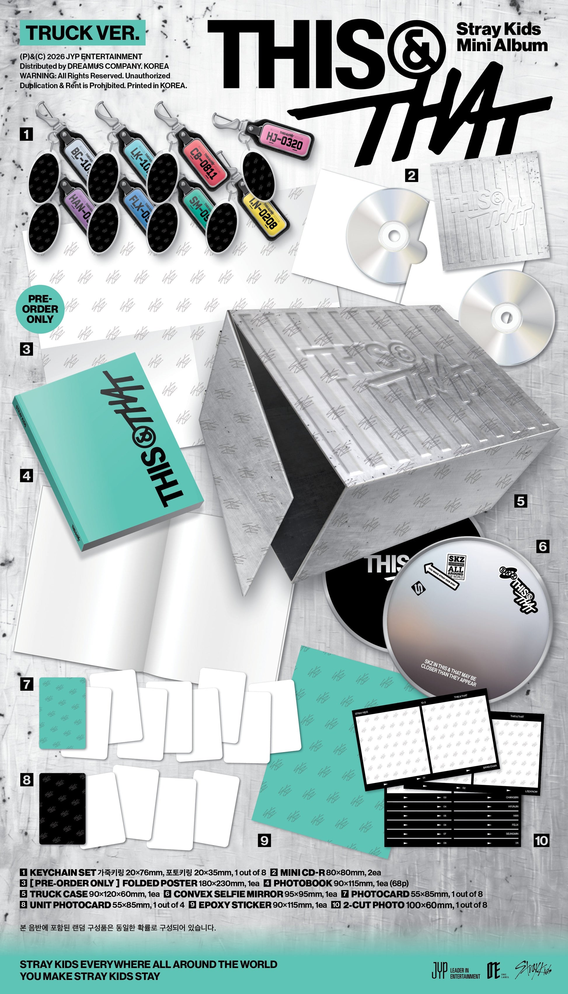 [Pre-order] Stray Kids - THIS & THAT / 10th Mini Album (TRUCK VER.)(Limited Edition)