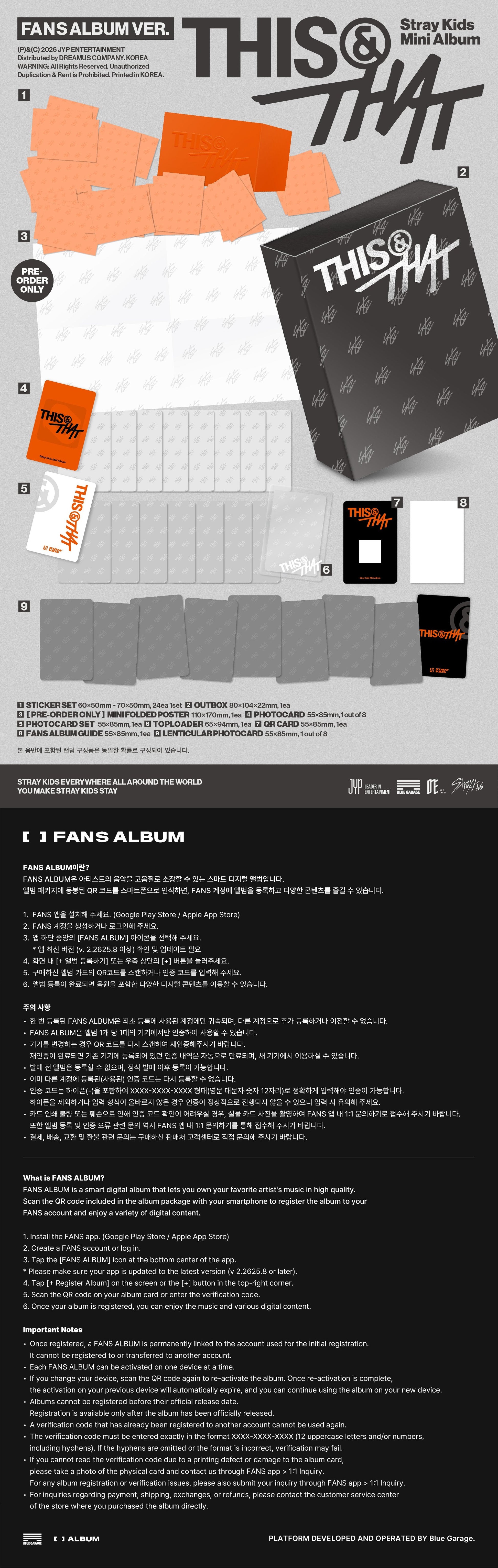 [Pre-order] Stray Kids - THIS & THAT / 10th Mini Album (FANS ALBUM VER.)