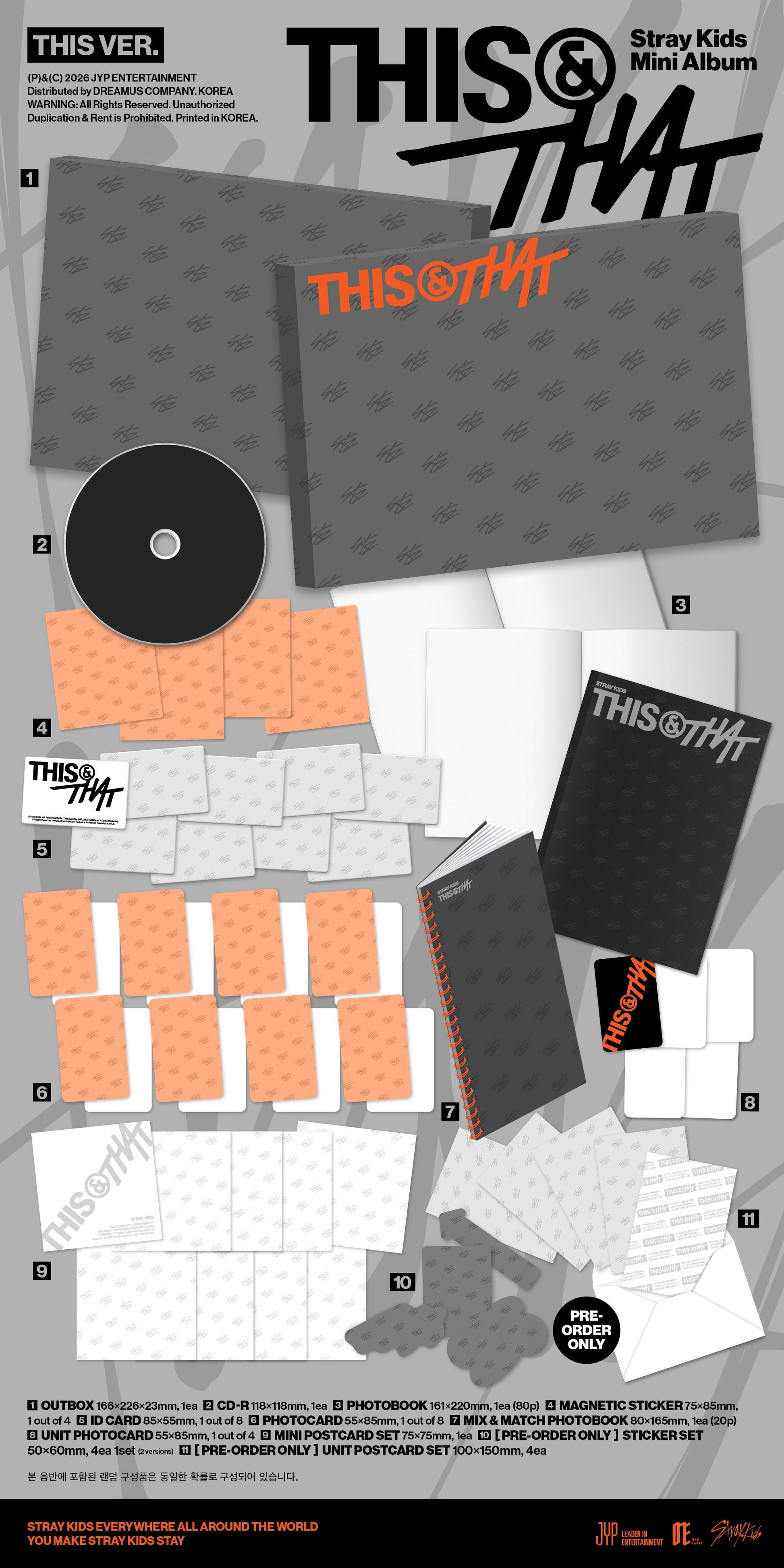 [Pre-order] Stray Kids - THIS & THAT / 10th Mini Album (Photobook Ver.)