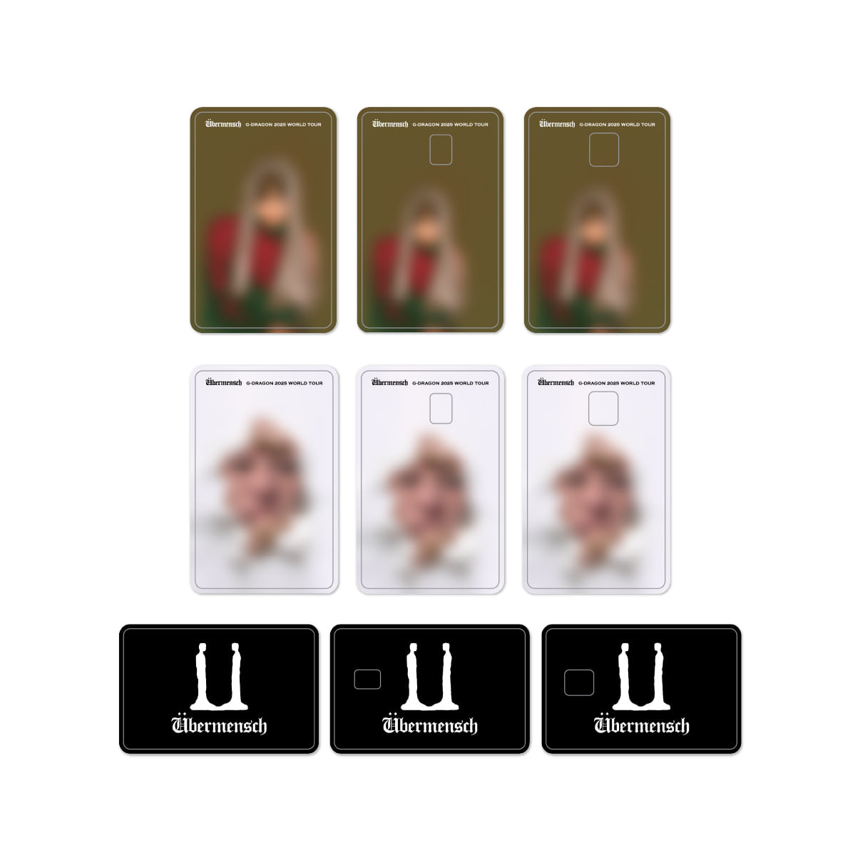 [POB] G-DRAGON - CARD COVER STICKER / G-DRAGON 2025 WORLD TOUR IN KOREA OFFICIAL MD