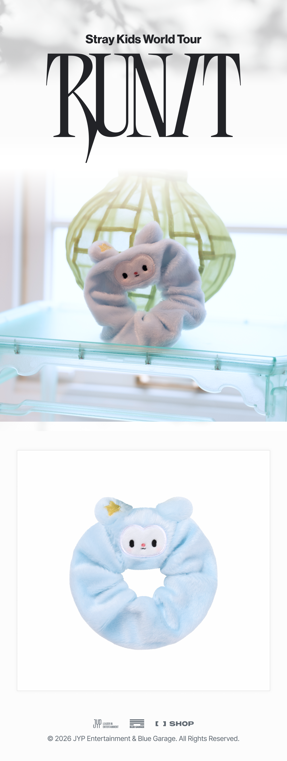 [Pre-order] Stray Kids - TASY SCRUNCHIE / Stray Kids World Tour RUN IT