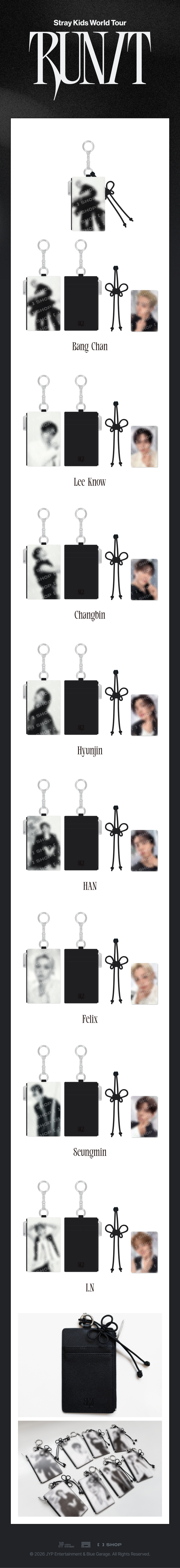 [Pre-order] Stray Kids - CARD HOLDER KEYRING / Stray Kids World Tour RUN IT