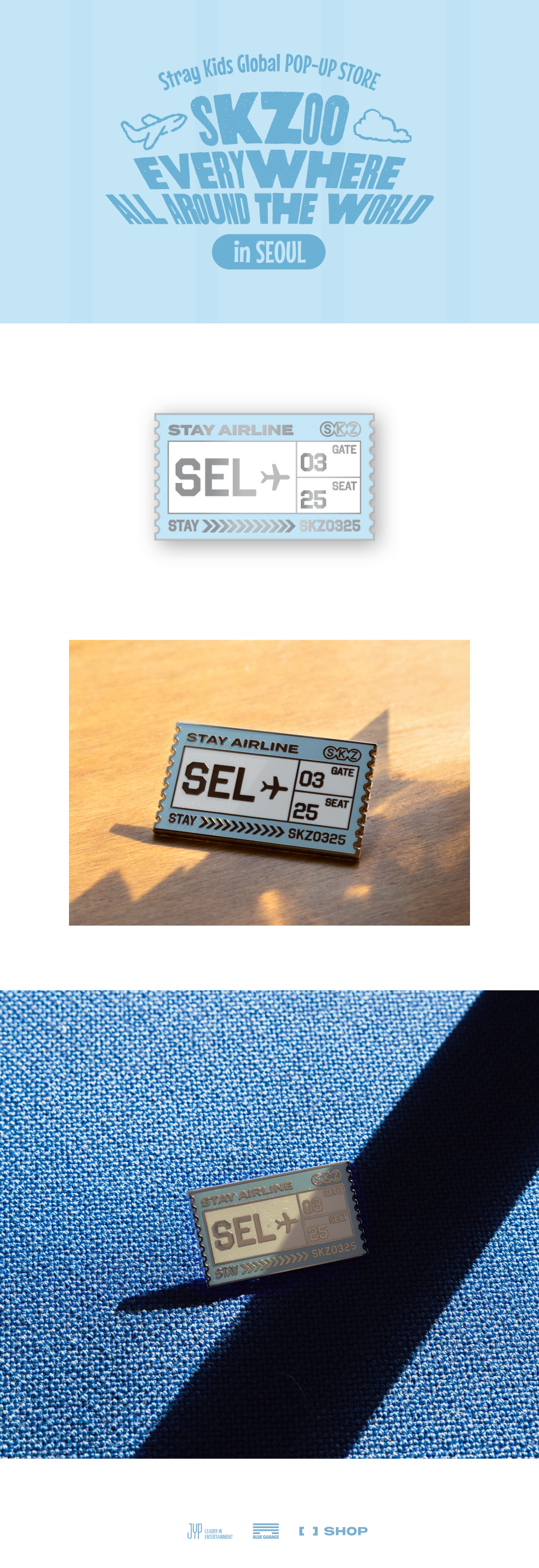 Stray Kids - METAL BADGE SEOUL Ver. / SKZOO Everywhere All Around The World in SEOUL