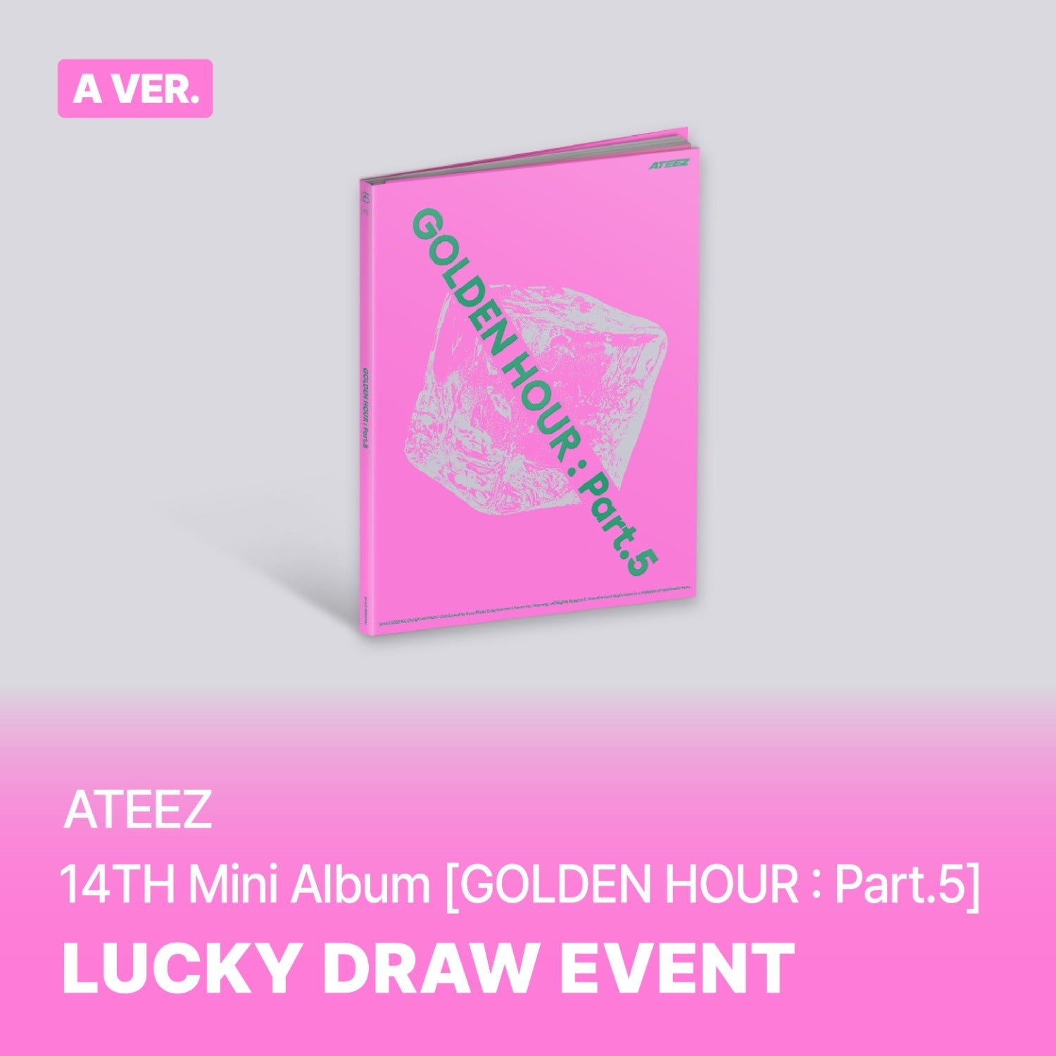 [POB] [LUCKYDRAW] ATEEZ - GOLDEN HOUR : Part.5 / 14th Mini Album