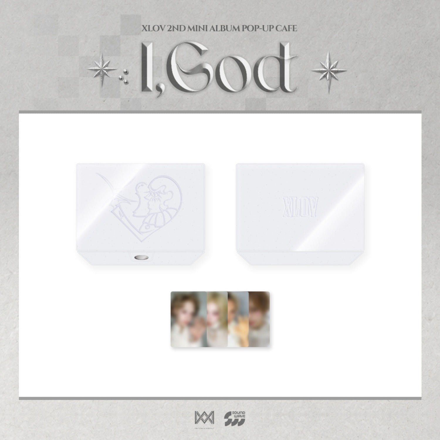 [Pre-order] XLOV - GLITTER COLLECT CASE / 2ND MINI ALBUM [I,GOD] POP-UP MD