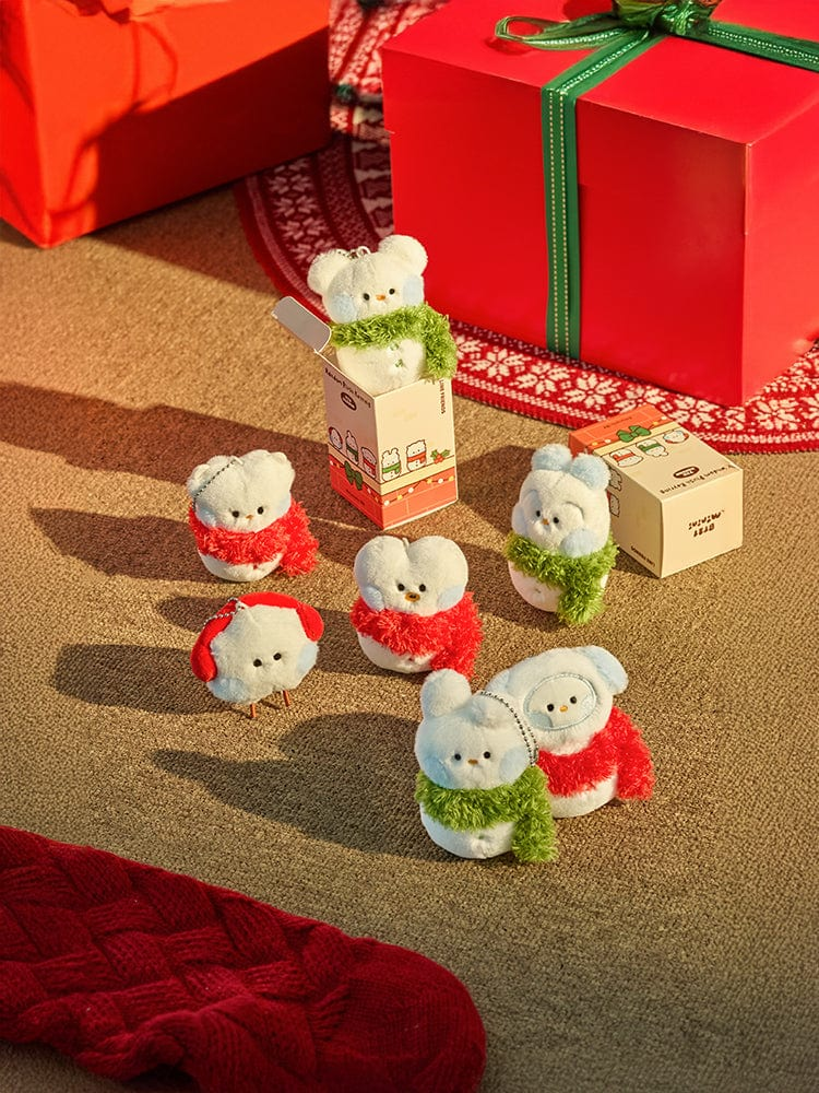 [Limited] BTS - BT21 mini minini RANDOM SNOWMAN PLUSH KEYRING PETITE HOLIDAY
